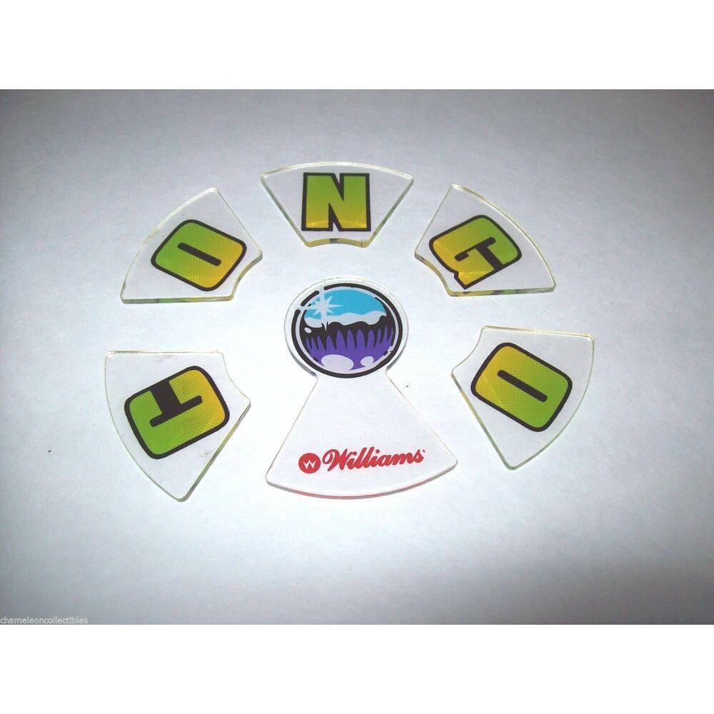 Congo Original 1995 Pinball Machine Plastic Promo 6 Piece Game Puzzle Vintage